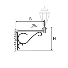 К36-0,6-0,6-12-5 кронштейн однорожковый